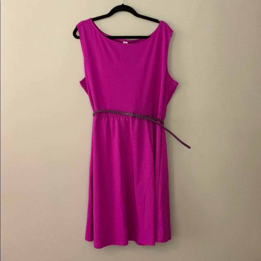 Old Navy | Belted Purple Dress